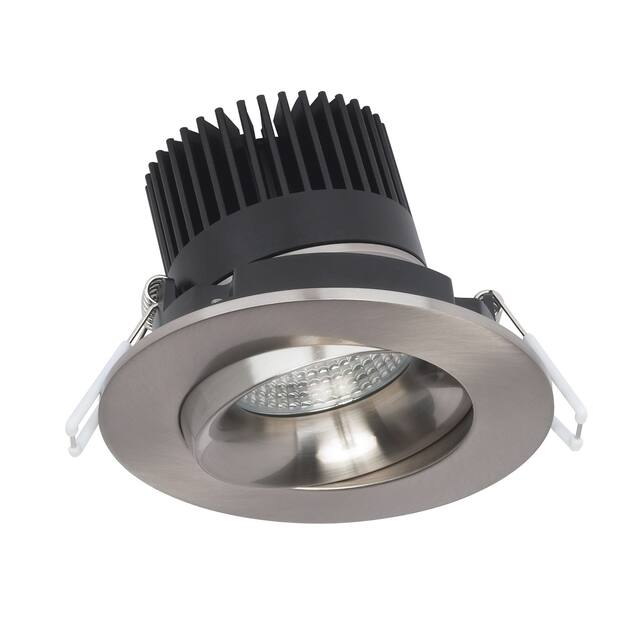 12W LED DW Downlight Gimbaled 3.5 in 3000K 120V Round Remote Driver