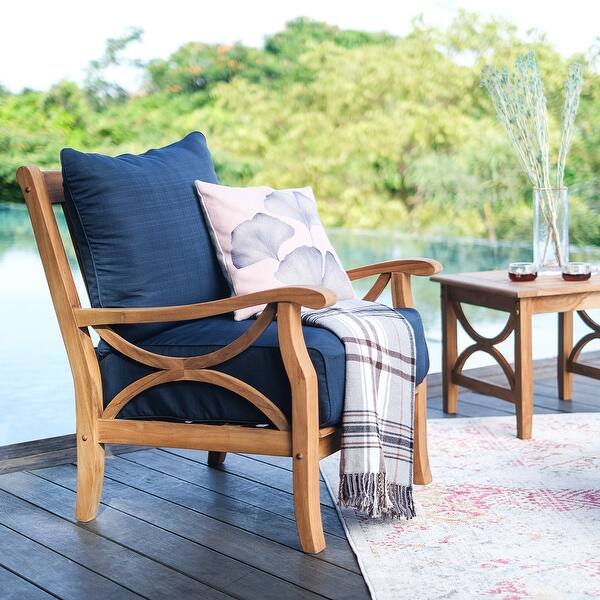 Seaside Casual Adirondack Chair Cushion - Canvas Outdoor Furniture