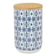 Bone Dry Portuguese Ceramic Treat Canister - Blue Tile