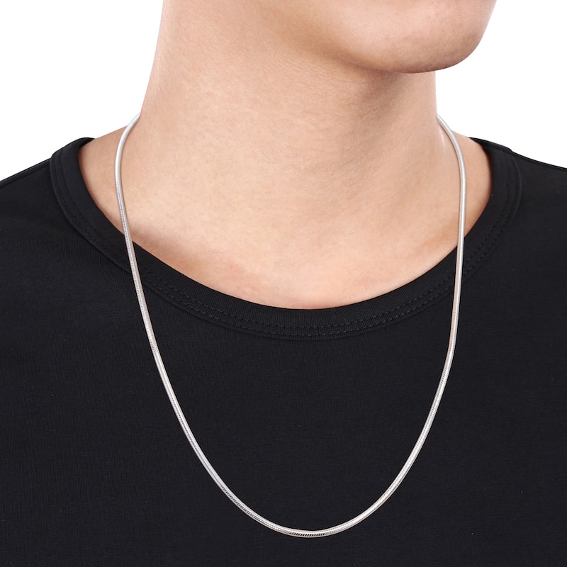 Miadora Sterling Silver Snake Chain Unisex Necklace