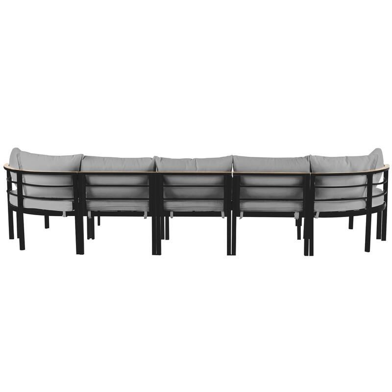 Modern Outdoor Sectional Sofa Set Patio Seating Group Outdoor Conversation Set with Cushions for Patio, Backyard, Garden