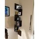 Danya B. Large Decorative 5-Tier Corner Floating Wall Mount Display Shelving Unit