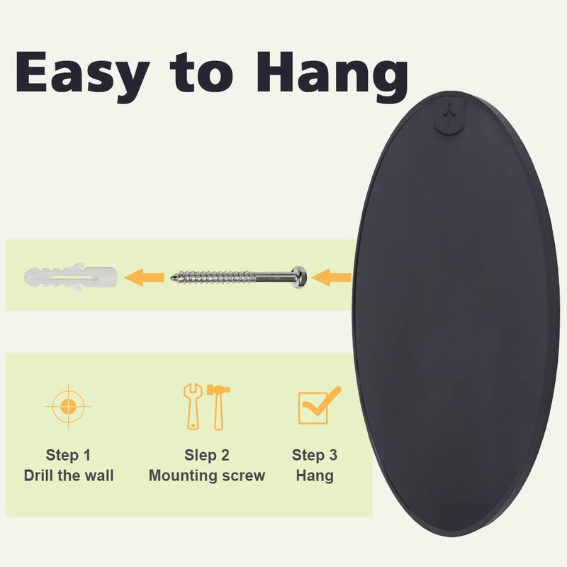 Maypex Aluminium Framed Circular Wall Mirror