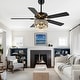 preview thumbnail 13 of 20, Oaks Aura 52in. Luxury Modern Crystal Ceiling Fan with Lights and Remote, 6 Speeds DC Motor Reversible Chandelier Ceiling Fan