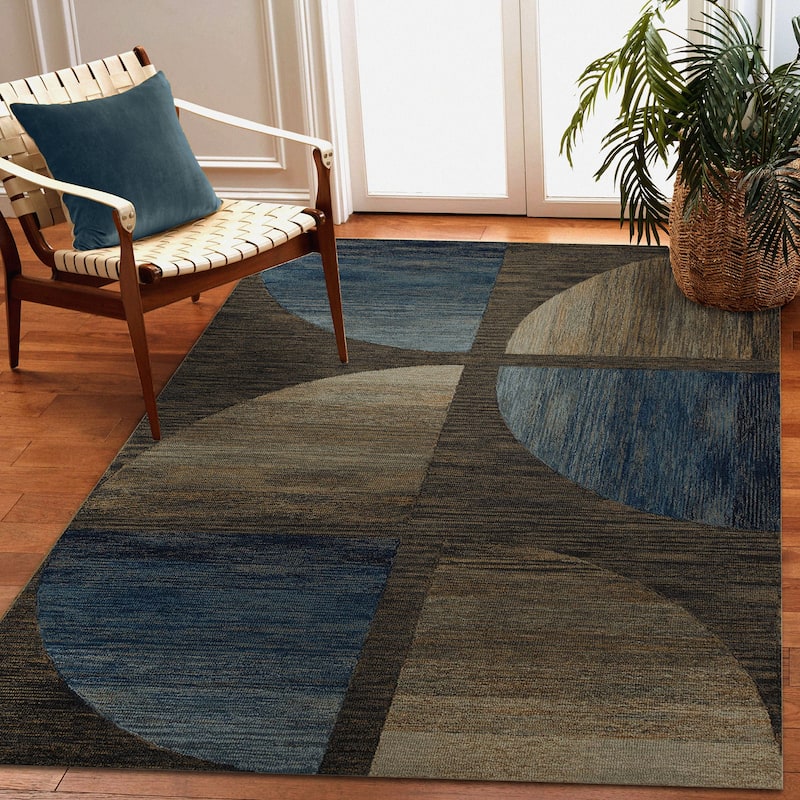 Liora Manne Chalet Geo Indoor Area Rug - 7'6" x 9'6" - Denim