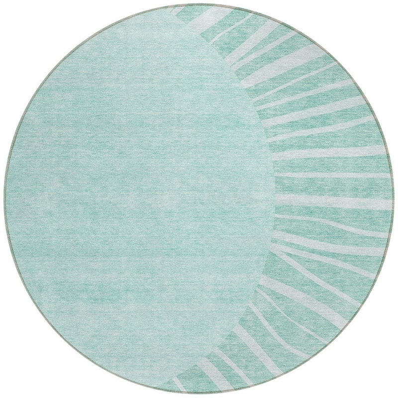 HomeRoots Abstract Transitional Rectangle Outdoor Rug