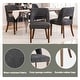 preview thumbnail 30 of 144, Wooden Dining Chairs Set of 2/4/6,Modern Fabric Upholstered Dining Room Chair Kitchen Chairs