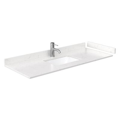 Wyndham Collection 54" Single Vanity Top with Undermount Rectangular