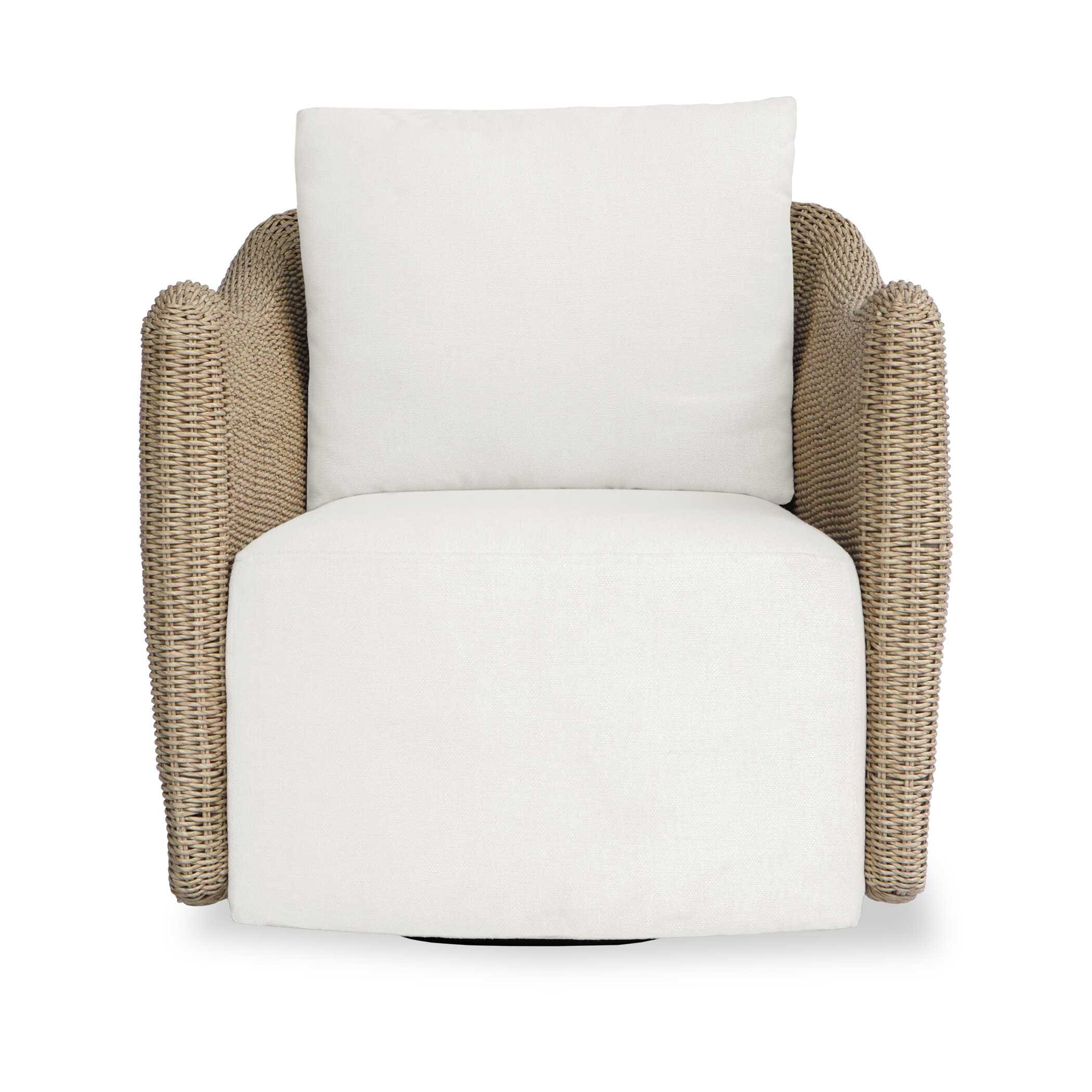 Uttermost Sunset Outdoor Swivel Lounge Chair - 33.85" D x 30.7" W x 29.14" H