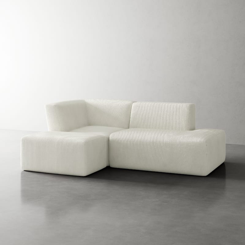 Oversized Corduroy Modular Sectional Fabric Sofa
