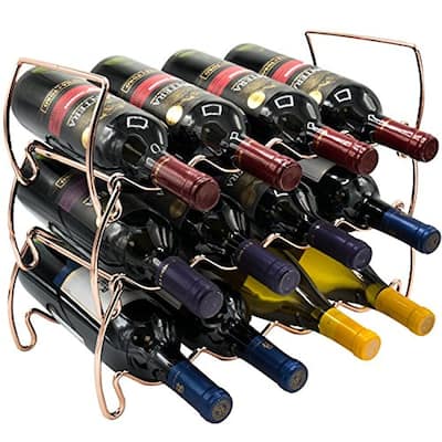 Metal Detachable Wine Rack - 3 Tier, Copper