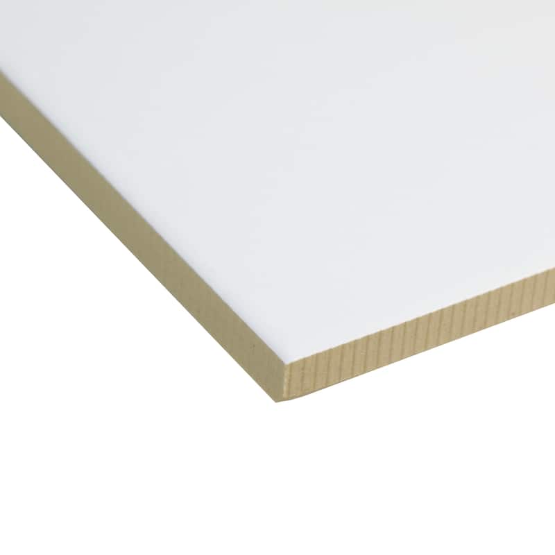 Merola Tile Klavier Matte White 17-7/8" x 17-7/8" Porcelain Floor and Wall Tile