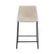 preview thumbnail 9 of 23, Cedric Faux Leather Counter Stool (Set of 2) by Christopher Knight Home