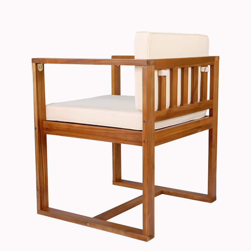 Kaysn Outdoor Acacia Wood Dining Chair (Set of 2) by Christopher Knight Home