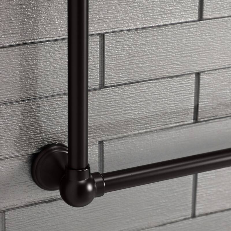 Kingston Brass Maximilien 30-Inch Wall Mount 3-Bar Towel Rack