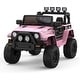 preview thumbnail 22 of 33, 2-Seater Ride On Truck Car, Kids 4 Wheeler Car for Girls and Boys Pink
