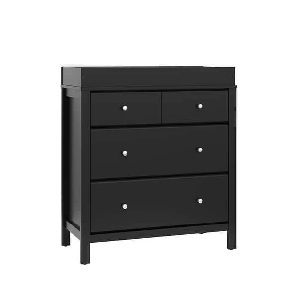 slide 2 of 45, Storkcraft Carmel 3-Drawer Chest with Changing Topper Black