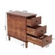 preview thumbnail 18 of 26, Fully Assembled Narrow End Table, Solid Wood Side Table with 3 Drawers, Vintage Nightstand Slim Bedside Table for Small Spaces