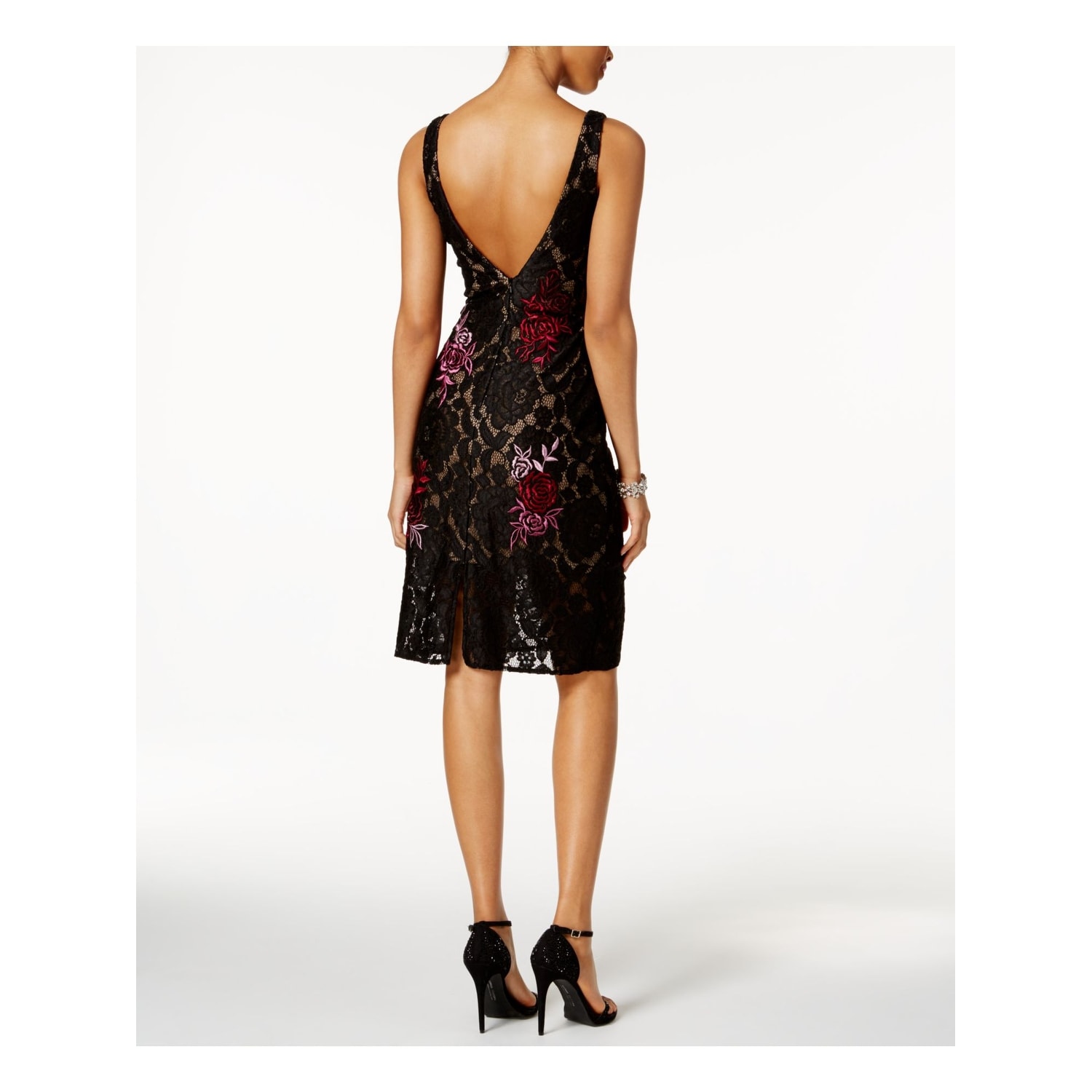 betsy and adam sleeveless floral dress