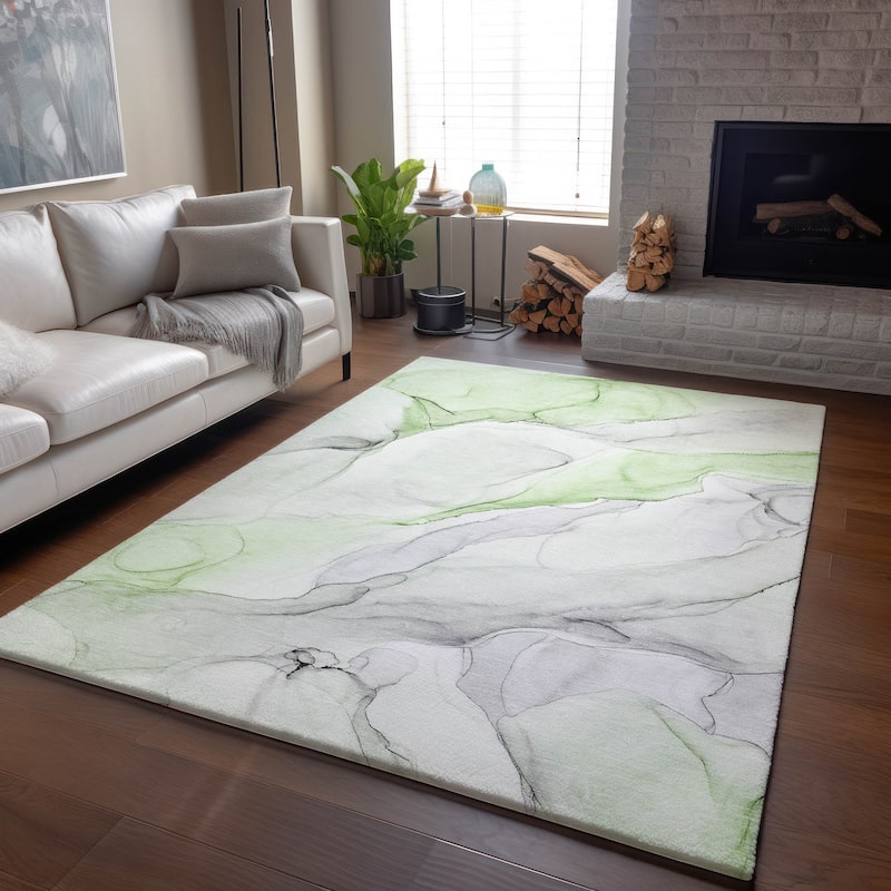 Premium Washable Super Soft Modern Watercolor Mayfield Rug