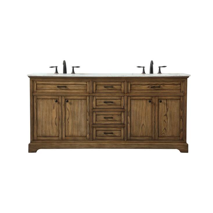 Elegant Lighting VF15072D Americana 72" Free Standing Double Basin