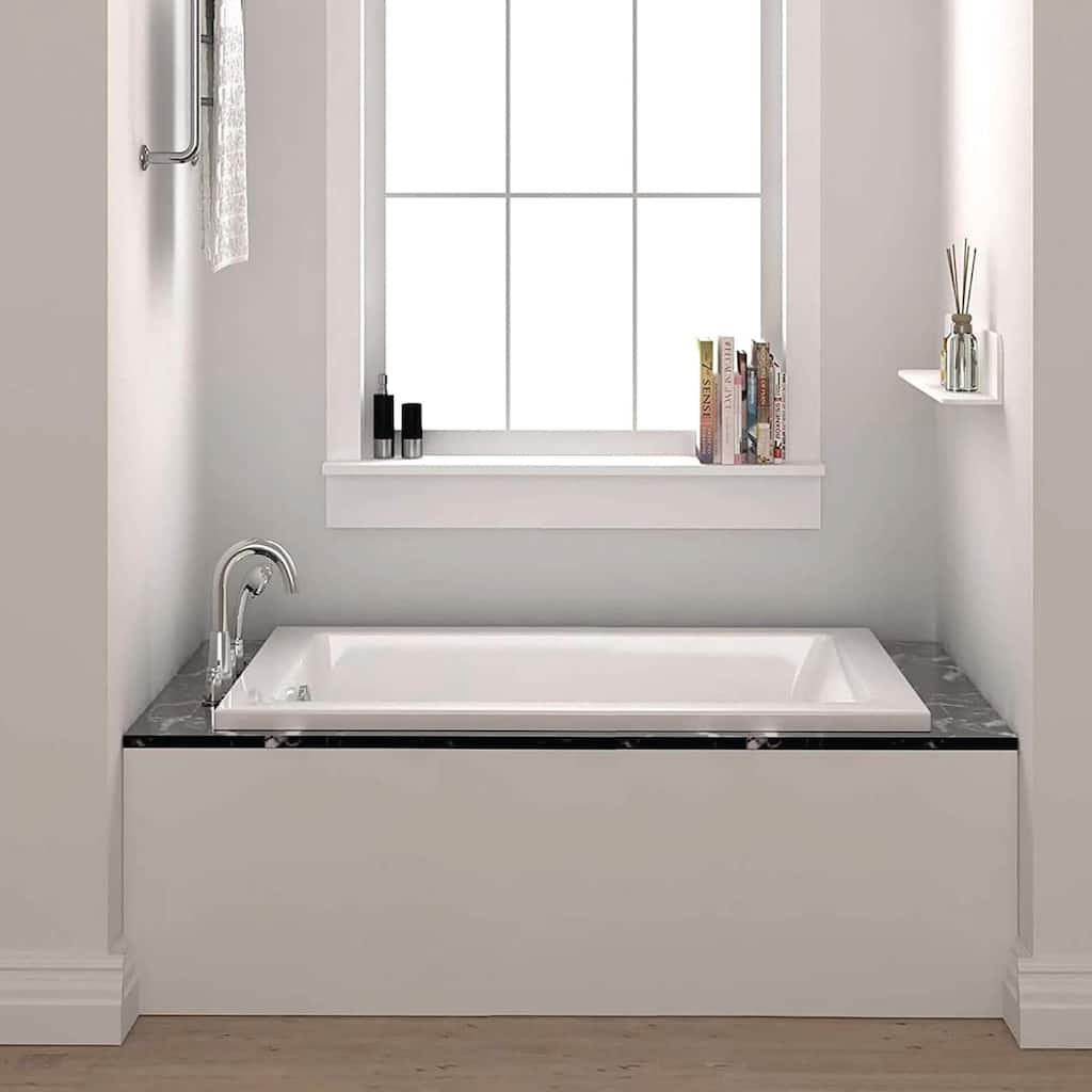 Fine Fixtures Small 54 x 30 x 19-inch Drop-in White Bathtub
