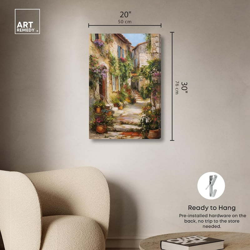 Mediterranean Charm II Canvas by Art Remedy, Gallery Wrapped