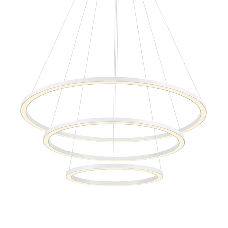 Chalice LED Chandelier With White Finish
