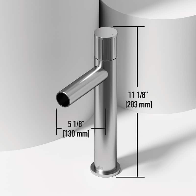 VIGO Ashford 11" H Single Handle Single Hole Vessel Bathroom Faucet