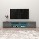 preview thumbnail 4 of 26, Moon Matte Gloss TV Stand with 16 Color LED Lights