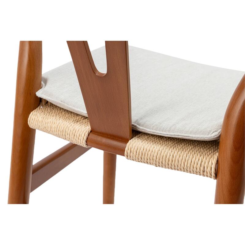 Dining Chairs for Dining Room,Soild Wood Weave Dining Chair,Armchair,Fully Assembled,Set of 2