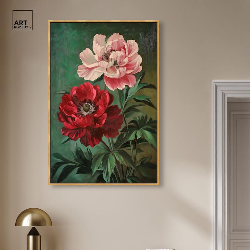 Symphony of Peonies Canvas by Art Remedy