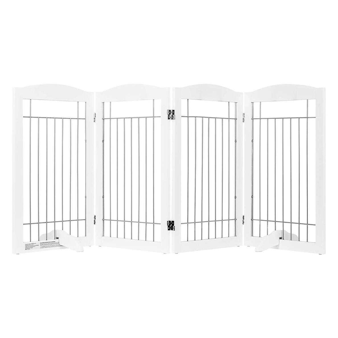 Spirich Freestanding Foldable Wire Pet Gate,Extra Wide and Tall Dog