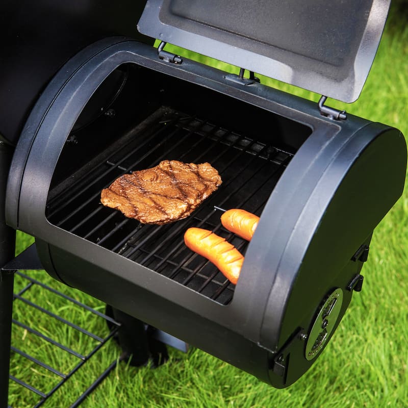 Charcoal Grill with Offset Smoker, All Metal Steel Made Outdoor Smoker, Best Combo for Outdoor Garden Patio and Backyard Cooking