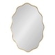 preview thumbnail 17 of 15, Kate and Laurel Viona Oval Scalloped Mirror