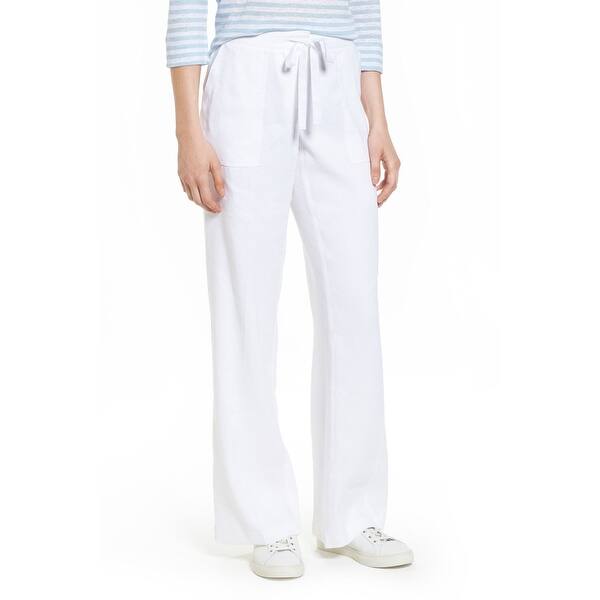 Shop Nordstrom Women S Drawstring Waist Linen Pants Size 12
