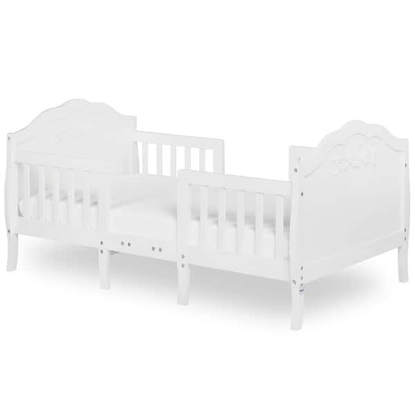 slide 2 of 21, Sweetpea Baby Rose 3-in-1 Convertible Toddler Bed White