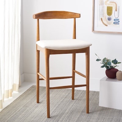 BST1503D Lionel Retro Bar Stool&#44; Walnut & Cream