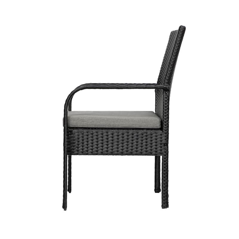 Bradbury Outdoor 3-pc. Wicker Bistro Patio Set with Cushions