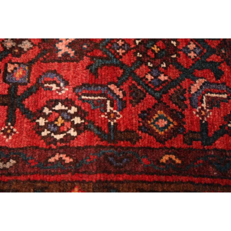 ECARPETGALLERY Hand-knotted Andelz Red Wool Rug - 3'7 x 10'9