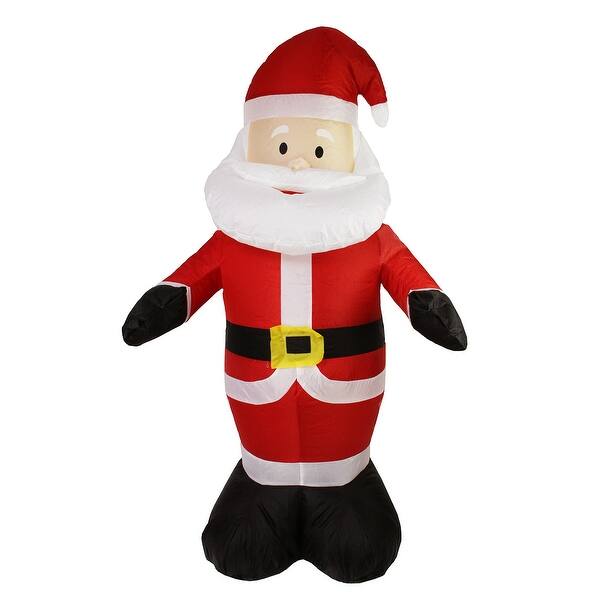 Shop 4 Inflatable Lighted Santa Claus Christmas Outdoor