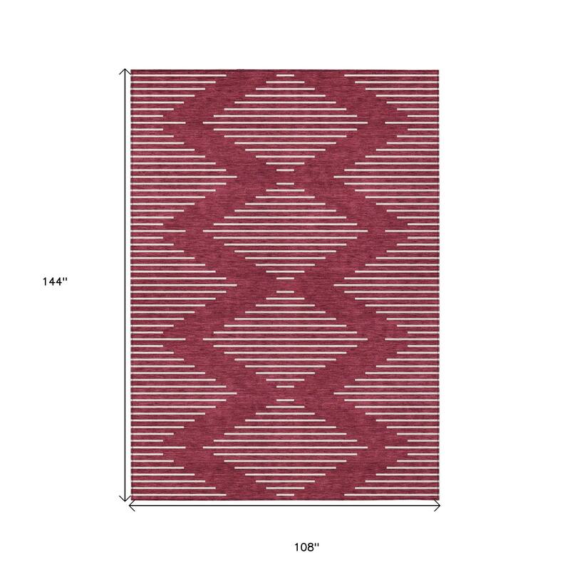 HomeRoots Geometric Transitional Rectangle Outdoor Rug