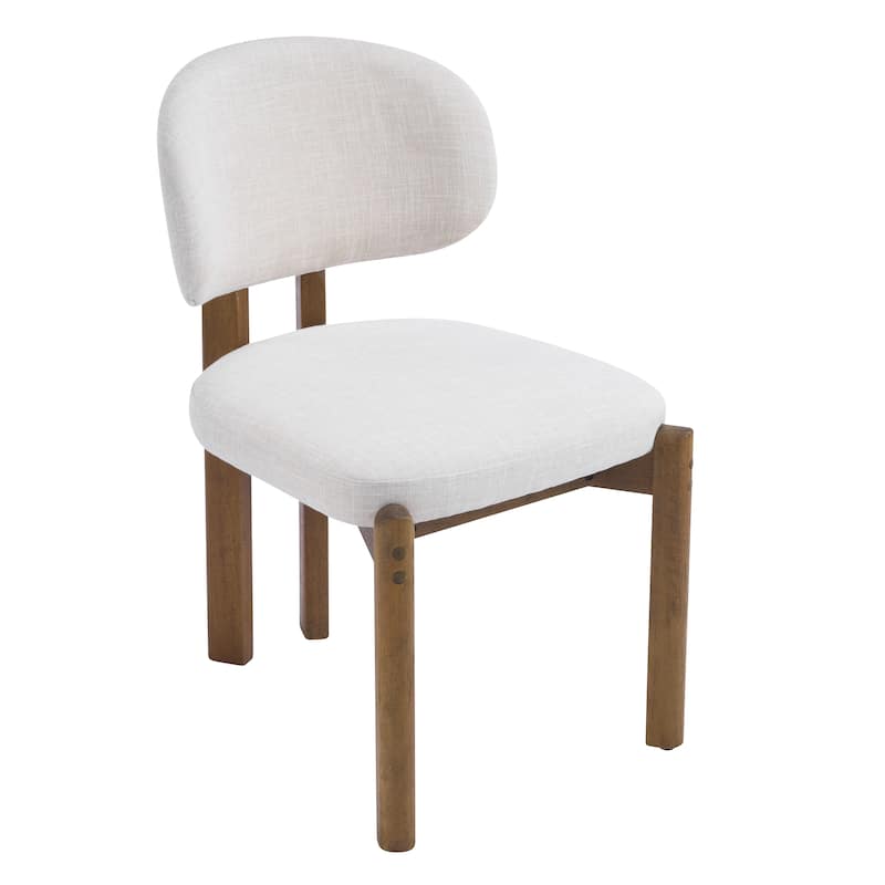 Christopher Knight Home - Aurelio Solid Rubberwood Upholstered Dining Chair