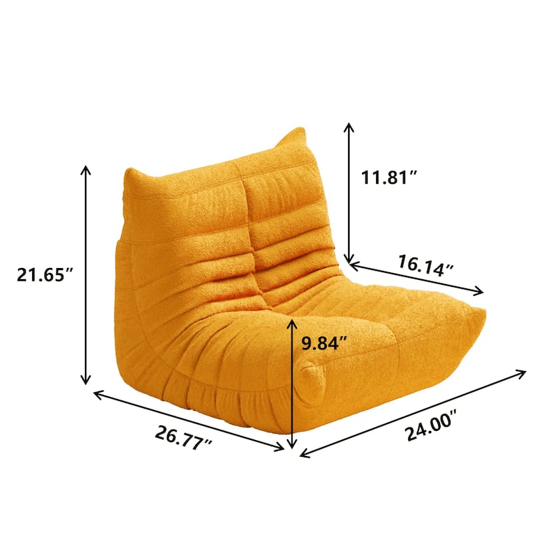 Kid's Single Sofa Children Sponge Couch Upholstered Lounge Chair