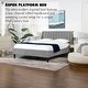 preview thumbnail 94 of 202, Aspen Mid-Century Modern Performance Fabric Low Profile Upholstered Platform Bed