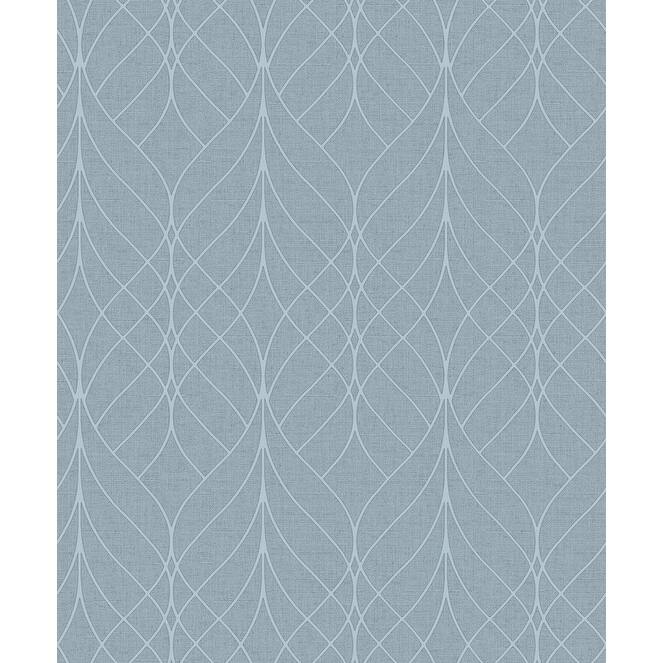 Advantage Hartley Blue Geo Wallpaper - Blue