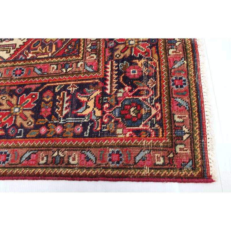ECARPETGALLERY Hand-knotted Antalya Vintage Red Wool Rug - 6'5 x 9'7