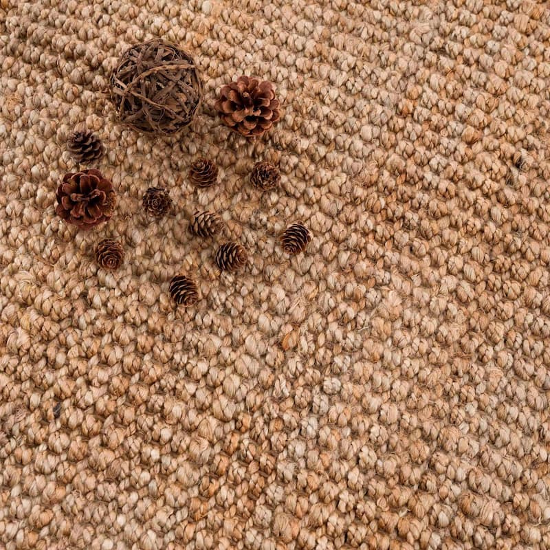 Hauteloom Jute Rug Collection - Natural Fiber Jute Farmhouse Area Rug