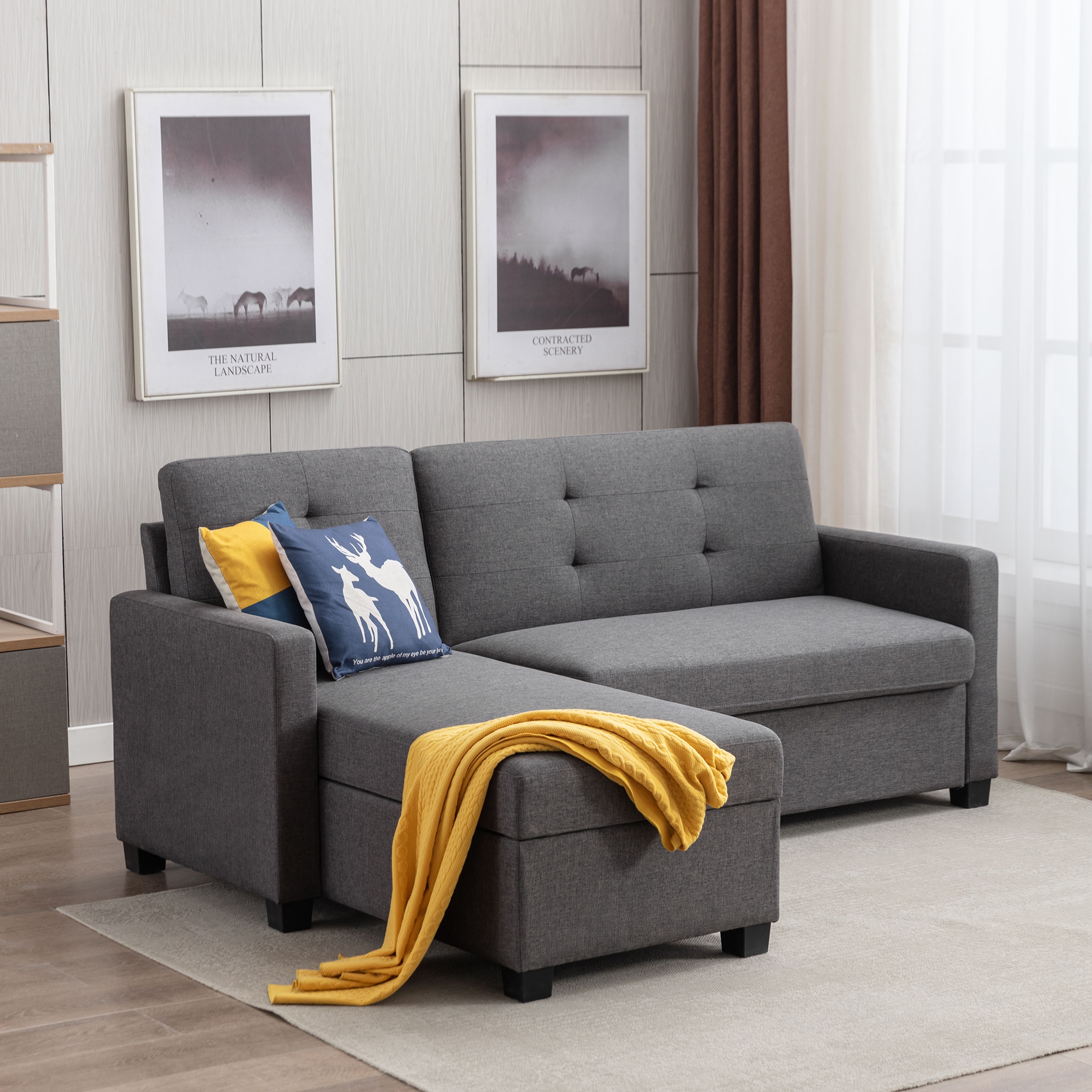 Compact sales sleeper sofa