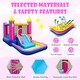 preview thumbnail 8 of 16, Costway 4-in-1 Kids Princess-themed Bouncer with Slide Basketball Hoop - Multicolor